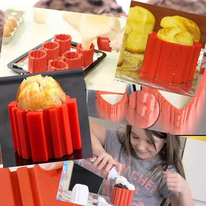 4 - Piece Silicone Baking Tin Set for Creative Cakes