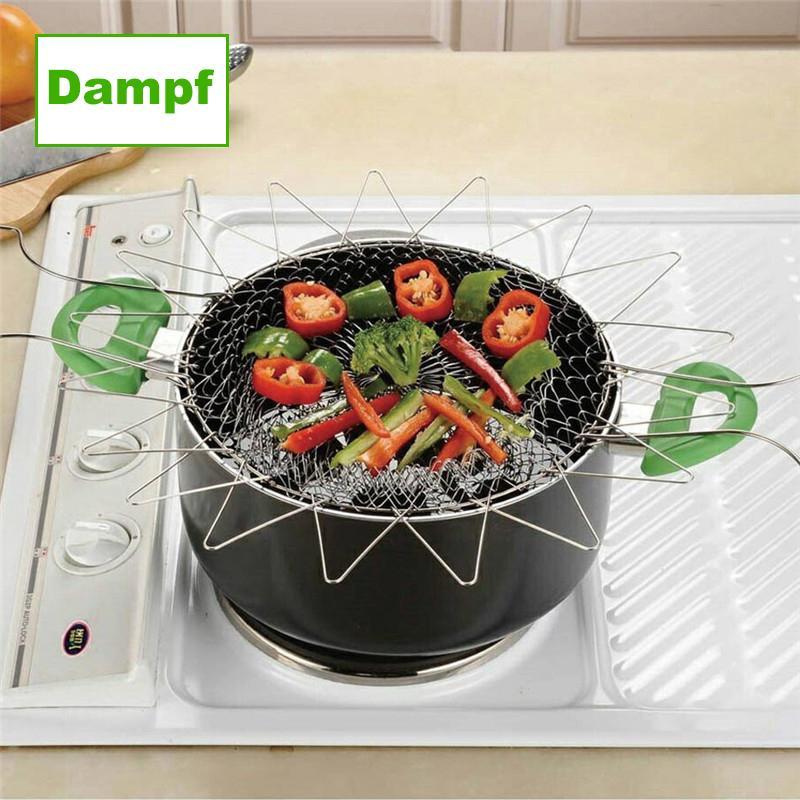 Flexible Stainless Steel Strainer Basket for Cooking & Deep - Frying