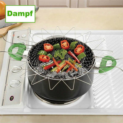 Flexible Stainless Steel Strainer Basket for Cooking & Deep - Frying