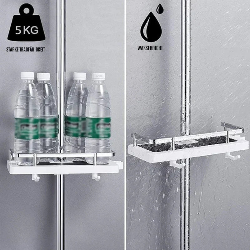 Adjustable Shower Shelf for Bar Mounting