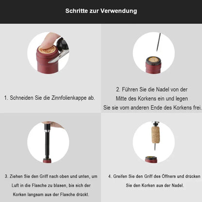 Compressed Air Wine Opener for Effortless Uncorking