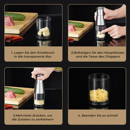Compact Garlic Chopper for Fine Chopping