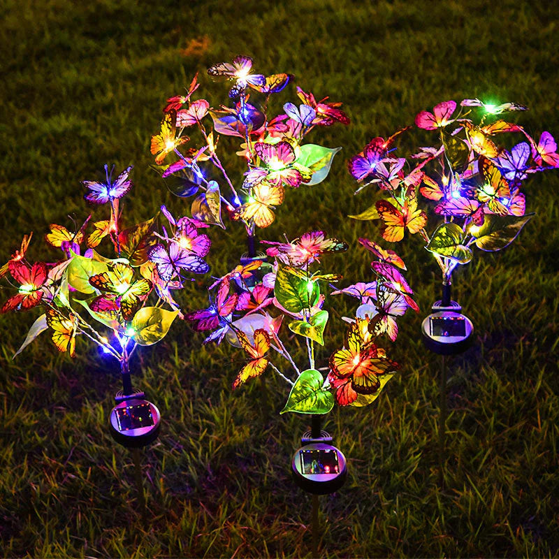 Solar - Powered Led Butterfly Lights for the Garden
