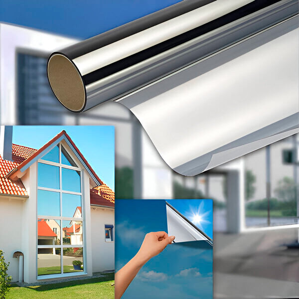 Mirror Glass Film Self - Adhesive (40 X 200 Cm)