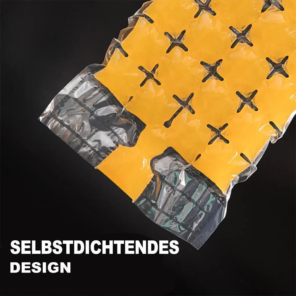 Ice Cube Bag with Self - Closing Fastener