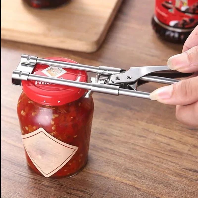 Adjustable Stainless Steel Can Opener for Different Sizes