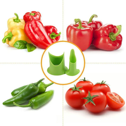 Set of 2 Capsicum Corers for Quick Coring