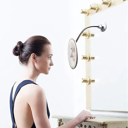 Led Cosmetic Mirror with 10x Magnification