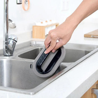 Cleaning sponge brush for stubborn dirt