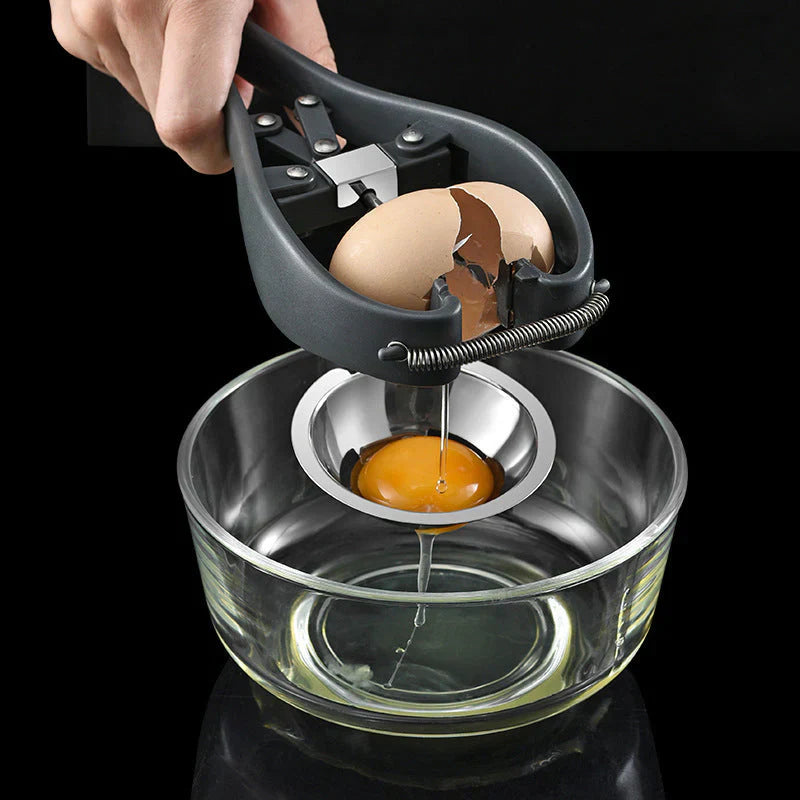Stainless Steel Egg Slicer with Opening Mechanism