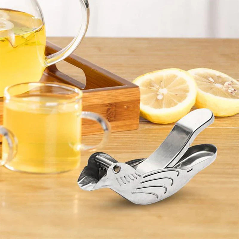 Stainless Steel Lemon Squeezer in a Creative Design