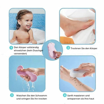 Gentle Massage Sponge for Soothing Exfoliation