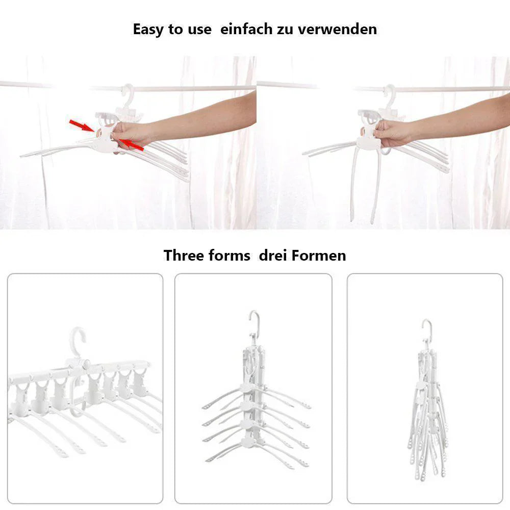 Flexible Clothes Rack with Adjustable Height