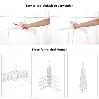 Flexible Clothes Rack with Adjustable Height