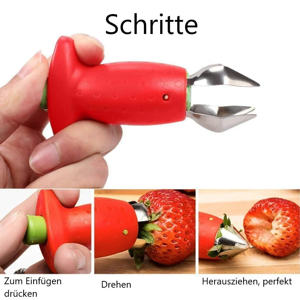 Precise Strawberry Corer Made From Stainless Steel
