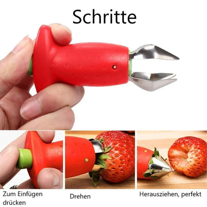 Precise Strawberry Corer Made From Stainless Steel