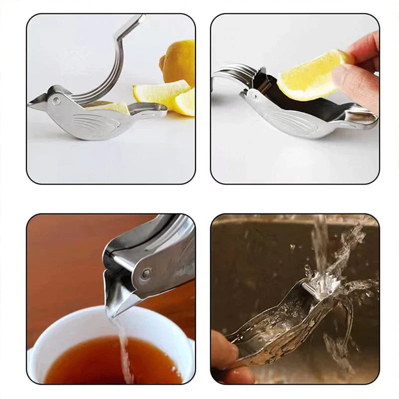 Stainless Steel Lemon Squeezer in a Creative Design
