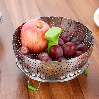 Space - Saving Stainless Steel Steamer Basket for Folding
