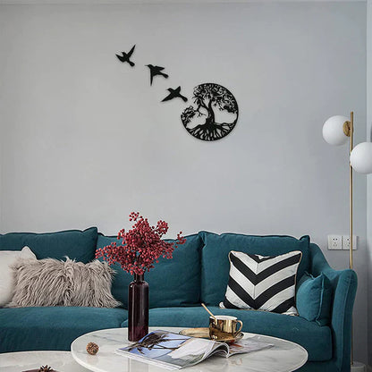 Elegant Metal Tree Wall Decoration