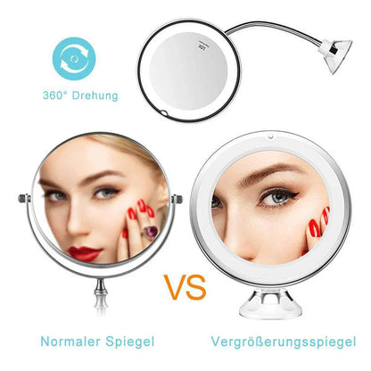 Led Cosmetic Mirror with 10x Magnification