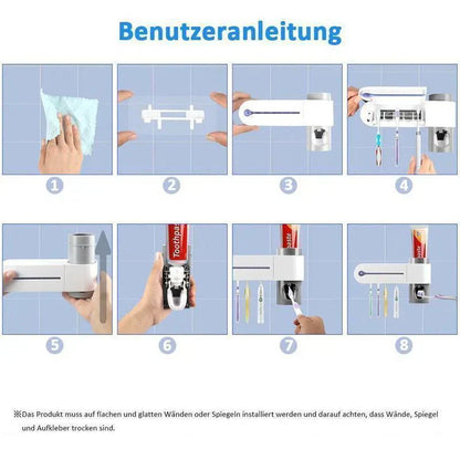 2 - In-1 Disinfectant Toothbrush Holder