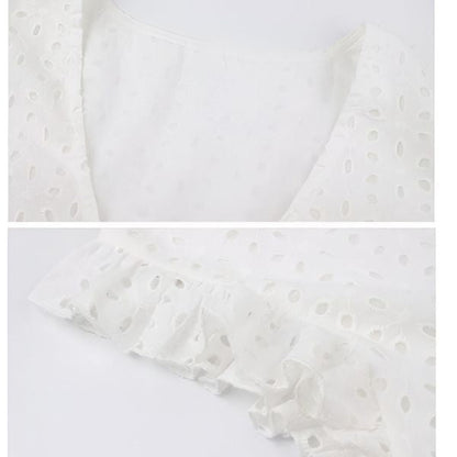 Airy Summer Dress with Elegant Lace