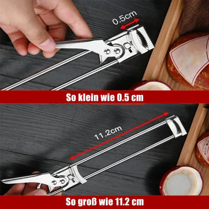 Adjustable Stainless Steel Can Opener for Different Sizes