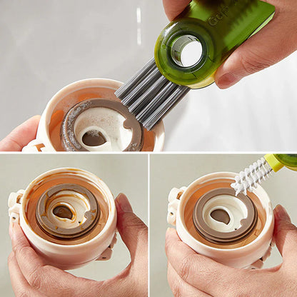 Multifunction Cleaning Brush for Cup Lids