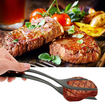 Multifunctional Kitchen Tongs with Spatula Function