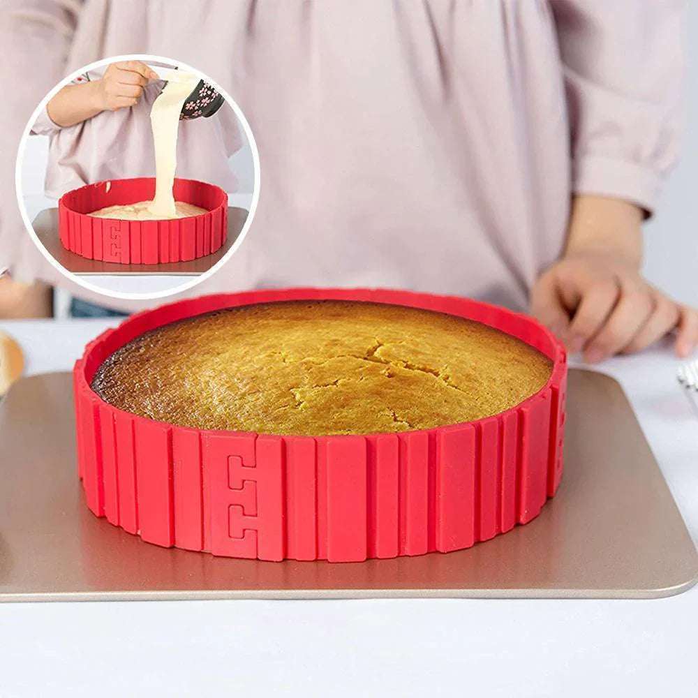 4 - Piece Silicone Baking Tin Set for Creative Cakes