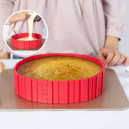 4 - Piece Silicone Baking Tin Set for Creative Cakes
