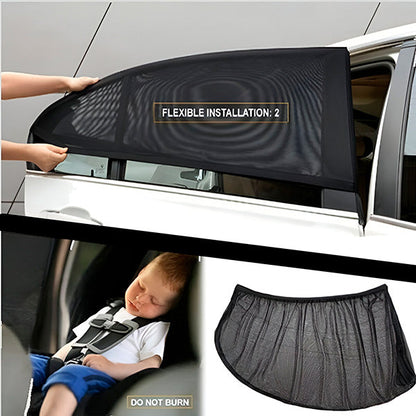 Car Sun Blinds with Simple Attachment (4 Pcs.)