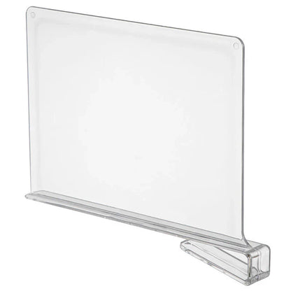Acrylic Shelf Dividers for Neatly Organised Cupboards
