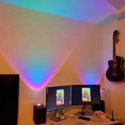 Under - Cabinet Light with Atmospheric Sunset Effect