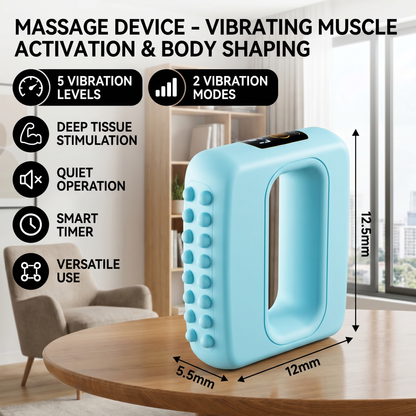 Fascia Massage Device – Vibrating Muscle Activation and Body Shaping Device for Abdomen, Waist and Full Body