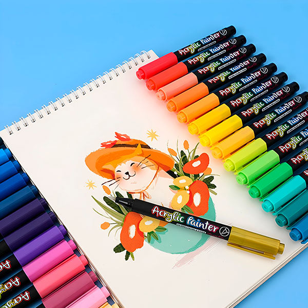 Acrylic Pencil Set (12 Colours)