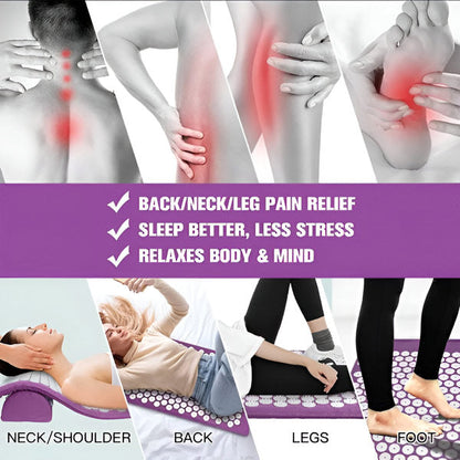 Acupressure Set with Mat and Cushion