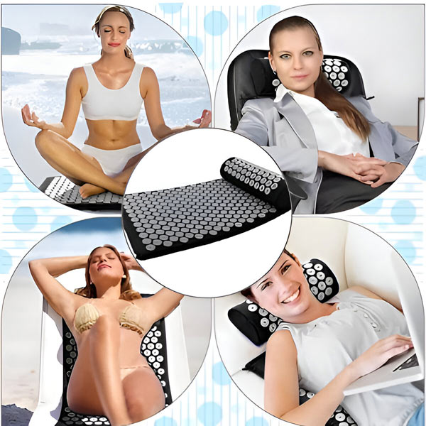 Acupressure Set with Mat and Cushion