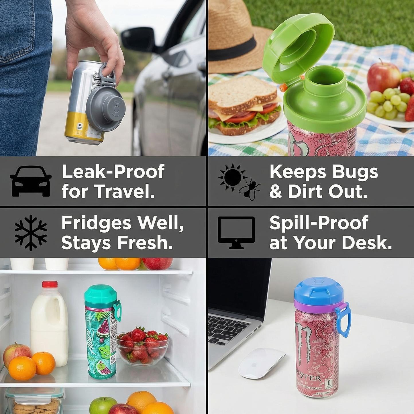 Magnetic Can Lids – Reusable Spill-Proof Covers for All Cans