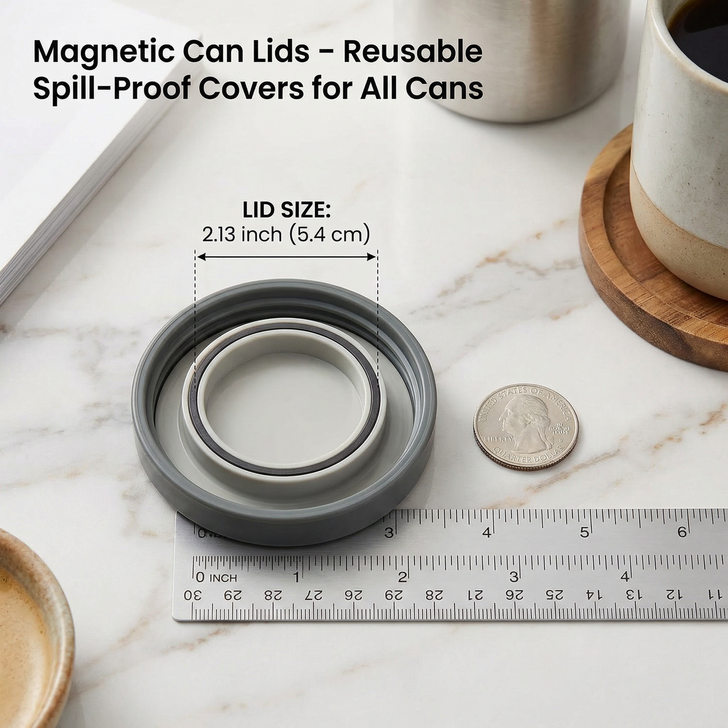 Magnetic Can Lids – Reusable Spill-Proof Covers for All Cans