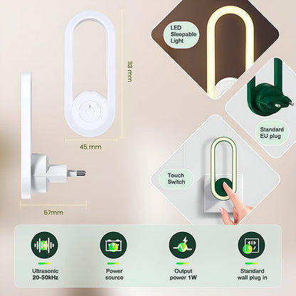 Led Night Light with Ultrasonic Insect Protection
