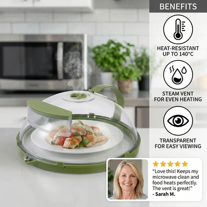 Microwave Cover – Heat-Resistant, Transparent and with Steam Vent