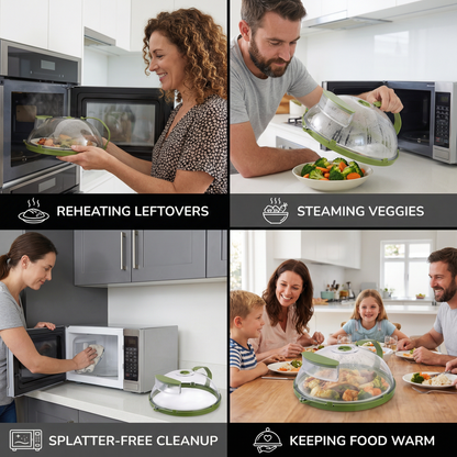 Microwave Cover – Heat-Resistant, Transparent and with Steam Vent