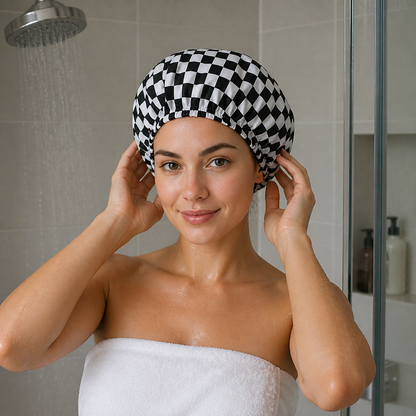 Practical Shower Cap – Waterproof Hair Care Cap to Protect Against Frizz & Moisture