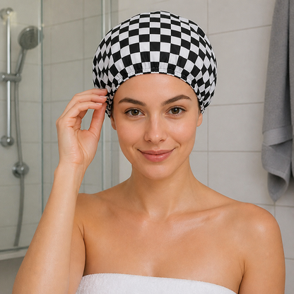 Practical Shower Cap – Waterproof Hair Care Cap to Protect Against Frizz & Moisture