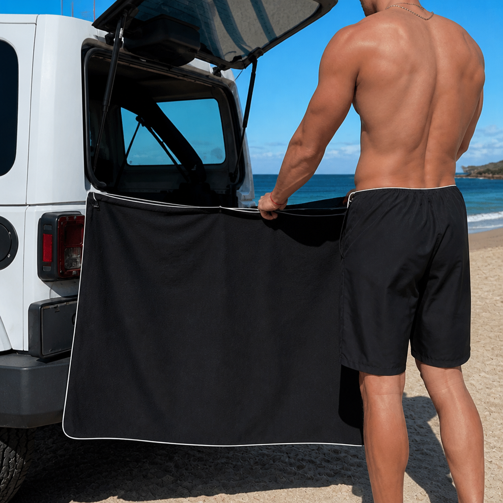 Extra Large Magnetic Bath Towel – Quick-Drying Beach and Bath Towel for Swimming and Outdoor Use