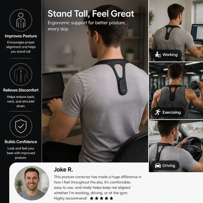 Ergonomic Posture Corrector – Back Support Device for Improving Healthy Posture in Daily Life