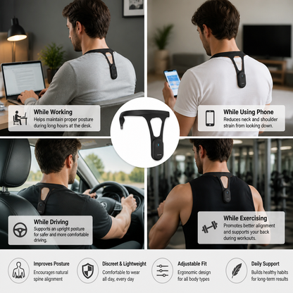 Ergonomic Posture Corrector – Back Support Device for Improving Healthy Posture in Daily Life