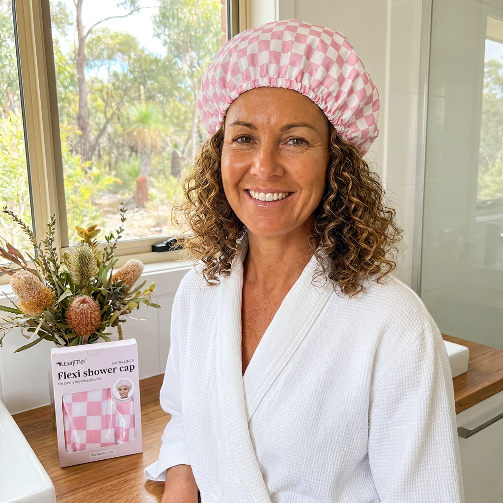 Practical Shower Cap – Waterproof Hair Care Cap to Protect Against Frizz & Moisture
