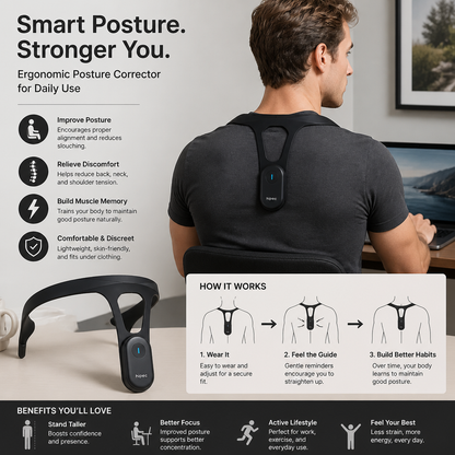 Ergonomic Posture Corrector – Back Support Device for Improving Healthy Posture in Daily Life